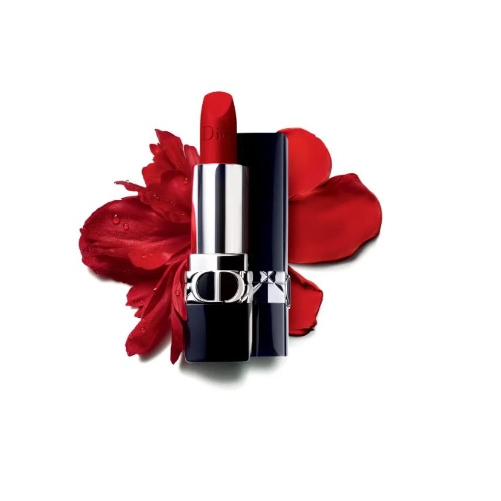 Dior Rouge Lipstick Twin Set-999 Velvet&100 Nude Matte,Shea Butter-2pc-BOXED-NEW - Picture 8 of 15